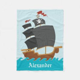 Pirate Ship Fleece Deken