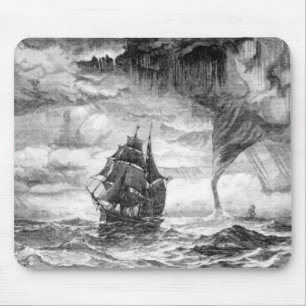 Pirate Ship in een Storm Muismat