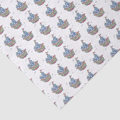 Pirate Ship Jolly Roger Skull en Crossbones Tissuepapier (Detail)