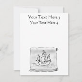 Pirate Ship. Kaart (Achterkant)