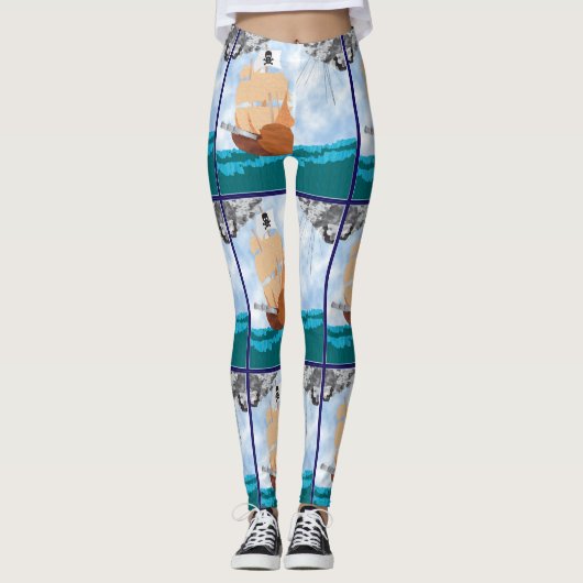 Pirate Ship leggings (Voorkant)