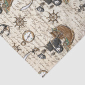  Pirate Ship Letter Nautical Decoupage Tissuepapier (Detail)