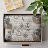  Pirate Ship Letter Nautical Decoupage Tissuepapier (Geschenk)