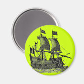 Pirate Ship Magnet Magneet (Voorkant / Achterkant)