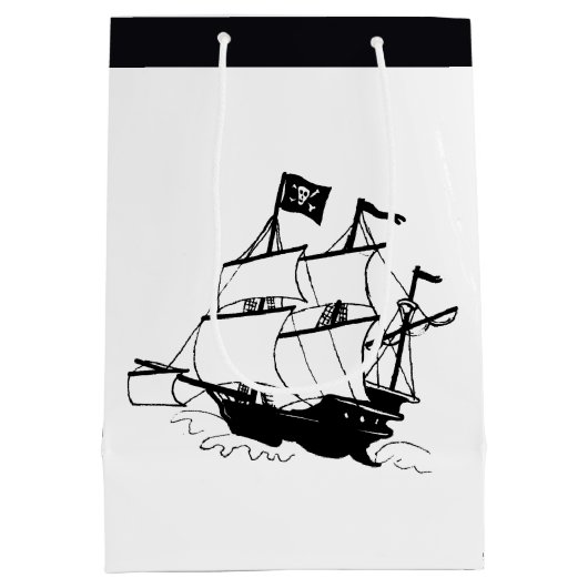 Pirate Ship Medium Cadeauzakje (Achterkant)