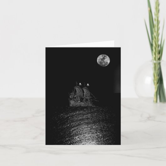 Pirate Ship Note Card Kaart (Voorkant)