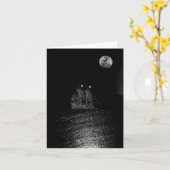 Pirate Ship Note Card Kaart (Gele Bloem)