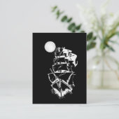 Pirate Ship on the High Zeeen Briefkaart (Staand voorkant)