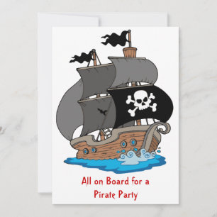 Pirate Ship Party Kaart