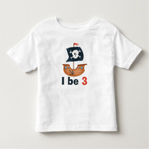 Pirate Ship personaliseert de verjaardag Kinder Shirts