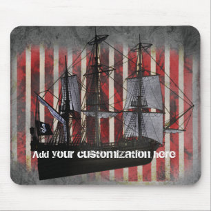 Pirate Ship Piraten Grunge Cool Muismat Mousepad