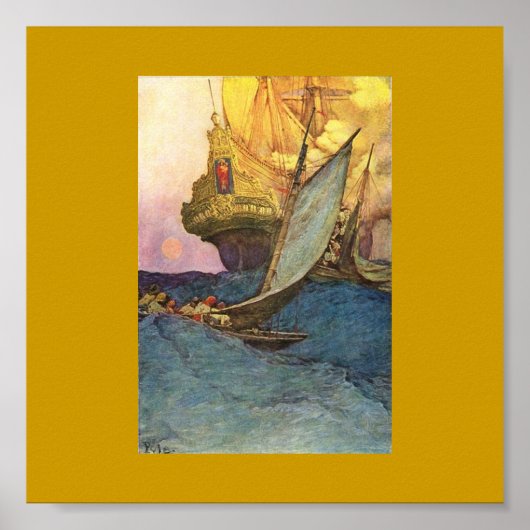 Pirate Ship Poster (Voorkant)