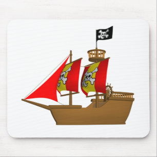 Pirate Ship Sail Zee Ocean Boat Muismat