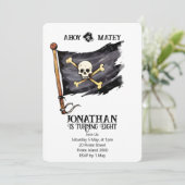 Pirate Ship Skull Anniversaire Invitation (Debout devant)