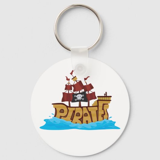 Pirate Ship Sleutelhanger (Voorkant)
