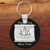 Pirate Ship. Sleutelhanger (Voorkant)