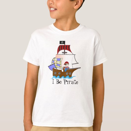 Pirate Ship T-shirt voor kinderen (Voorkant)