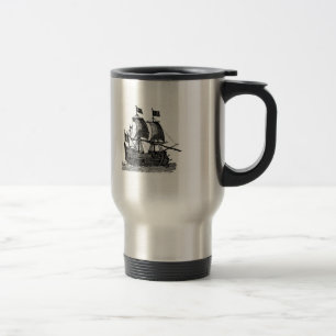 Pirate Ship Travel Mug Reisbeker