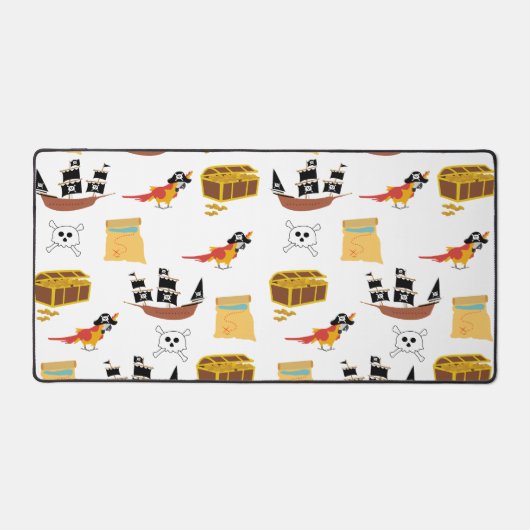 Pirate Ship Treasure Motif à thème de coffre (Recto)