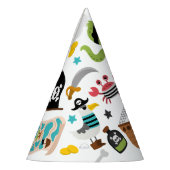 Pirate Ship Treasure Verjaardagsfeest Feesthoedjes (Links)