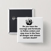 Pirate Ship Vierkante Button 5,1 Cm (Voorkant /achterkant)