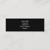 Pirate Ship. Zwart-wit Galleon. Mini Visitekaartje (Achterkant)