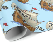 Pirate Ships Cadeaupapier (Rol Hoek)