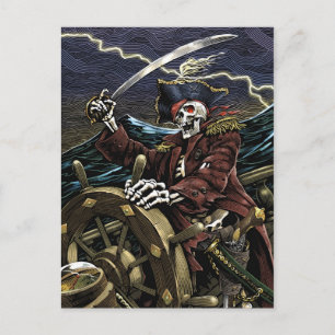 Pirate Skeleton Briefkaart