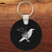 Pirate Skeleton Dinosaur T Rex Funny Tyrannosaurus Sleutelhanger (Voorkant)