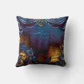 Pirate Skeleton Treasure under the Zee Comic Art Kussen (Achterkant)