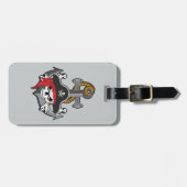 Pirate Skull Anchor Bagagelabel (Voorkant horizontaal)