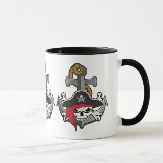 Pirate Skull Anchor Mok (Rechts)