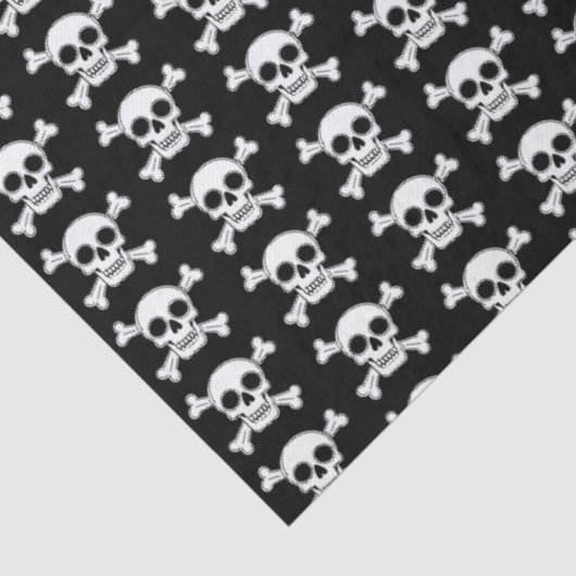 Pirate Skull and Crossbones Halloween Tissuepapier (Detail)