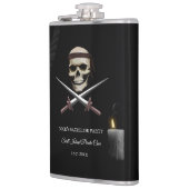 Pirate Skull and Sword - Vrijgezel / Verjaardagsfe Heupfles (Links)