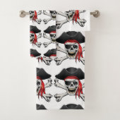 Pirate Skull Bad Handdoek (Insitu)