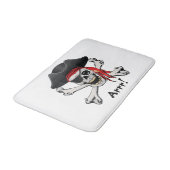 Pirate Skull Badmat (Gekanteld)