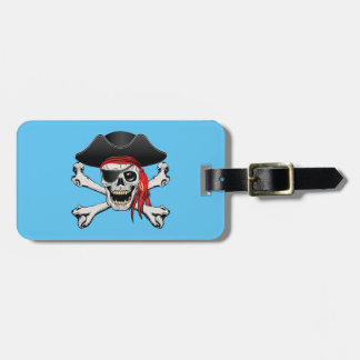 Pirate Skull Bagagelabel