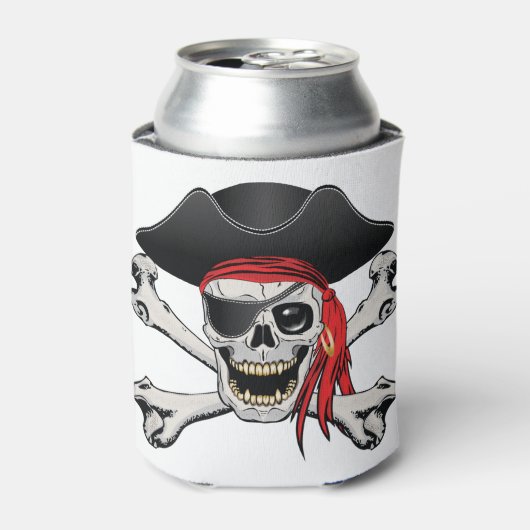 Pirate Skull Blikjeskoeler (Blikje Voorkant)