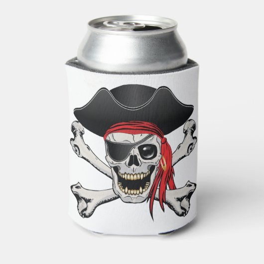 Pirate Skull Blikjeskoeler (Blikje Achterkant)