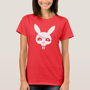Pirate Skull Bunny met EyePatch T-shirt