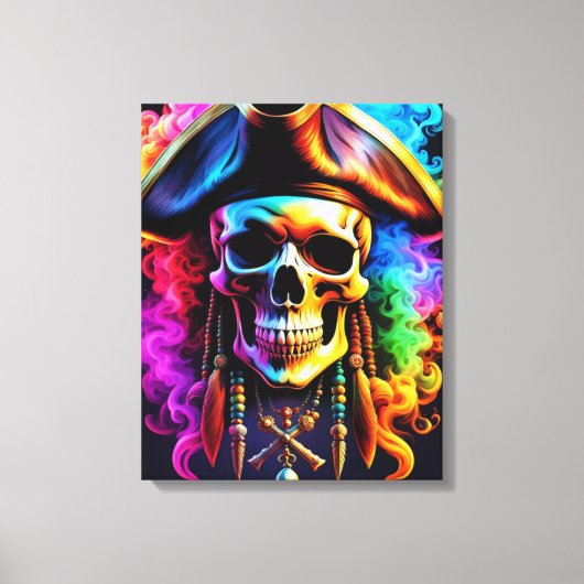 Pirate Skull Canvas Print (Voorkant)