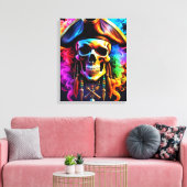 Pirate Skull Canvas Print (Insitu (Woonkamer))