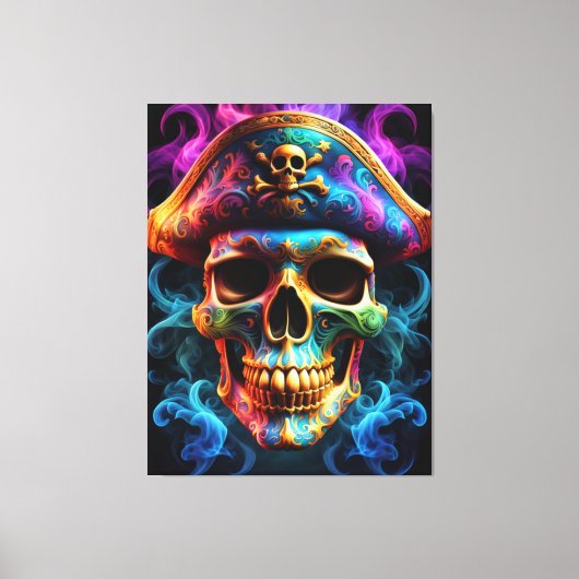 Pirate Skull Canvas Print (Voorkant)