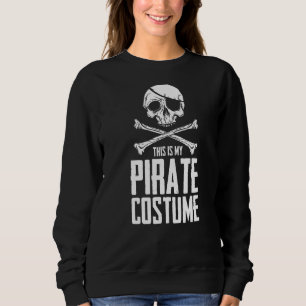 Pirate Skull Costume Humor Statement Buccaneer Oce Trui
