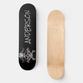 Pirate Skull & Cross-Botten op maat Skateboard (Voorkant)