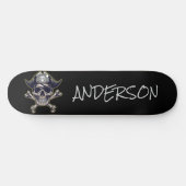 Pirate Skull & Cross-Botten op maat Skateboard (Horizontaal)