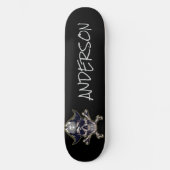 Pirate Skull & Cross-Botten op maat Skateboard (Voorkant)