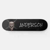 Pirate Skull & Cross Botten Skateboard (Horizontaal)