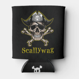 PIRATE SKULL Crossbones Blikjeskoeler