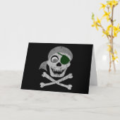 Pirate Skull & Crossbones Cartes (Fleur jaune)